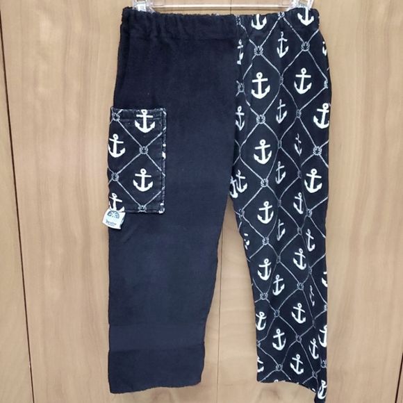Navy blue XS towel pants beach swim cover up